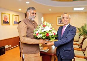 Mr. Kenji Hiramatsu, Ambassador of Japan to India called on Hon'ble Union Minister of State for Tourism and Culture (I/C) Shri Prahlad Singh Patel on 19 july 2019